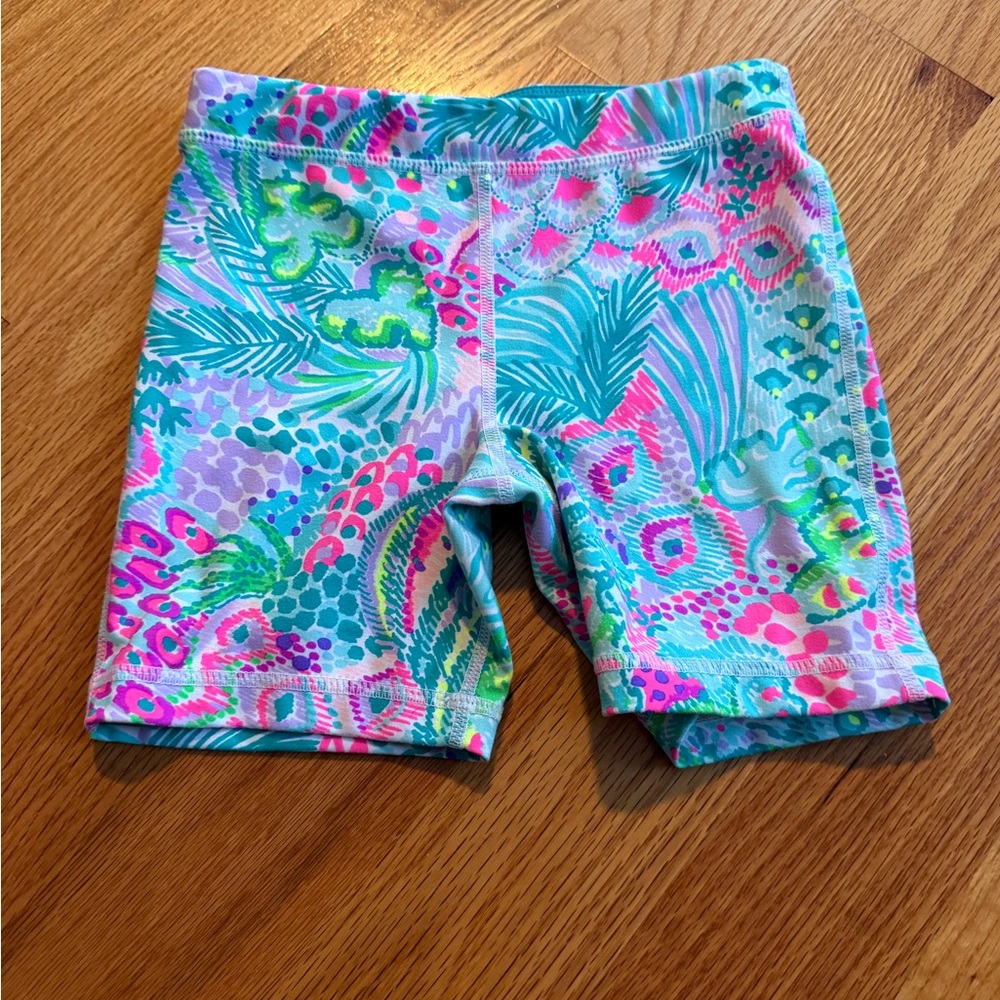 Lilly Pulitzer Luxletic Shorts in Pink and Green